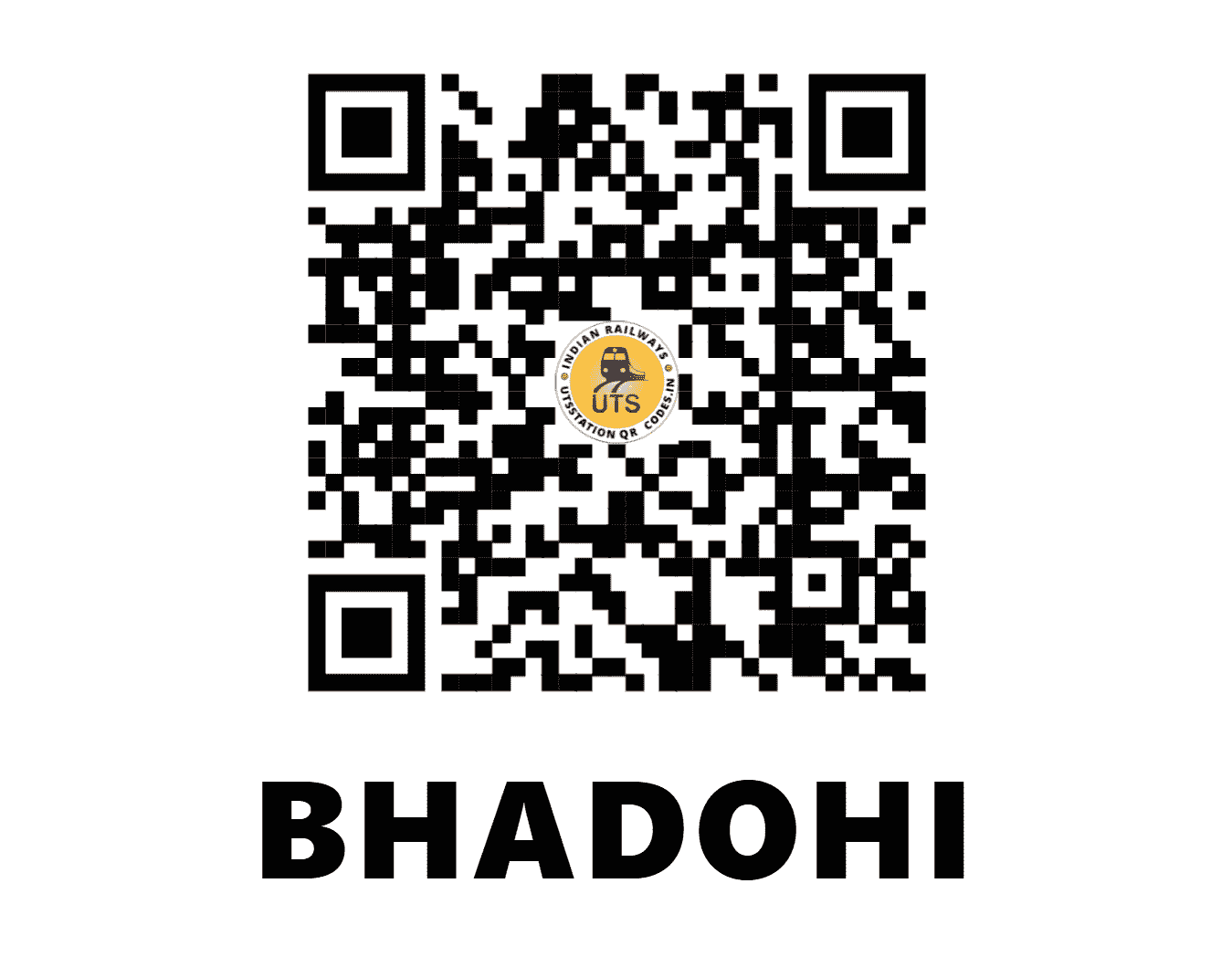 UTS QR Code for BHADOHI - BOY (NR - UTTAR PRADESH)